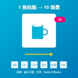 AI 做产品图：1 张白底图 → 10 张场景图，全免费