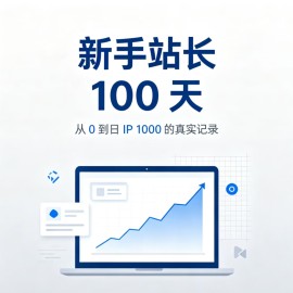 新手站长第 100 天：我从 0 到日 IP 1000 的真实记录